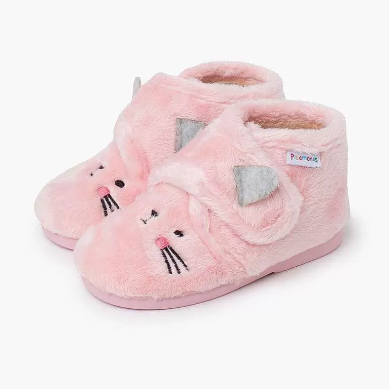 Best Sale Animal Teddy Fabric Slippers Girls Slippers