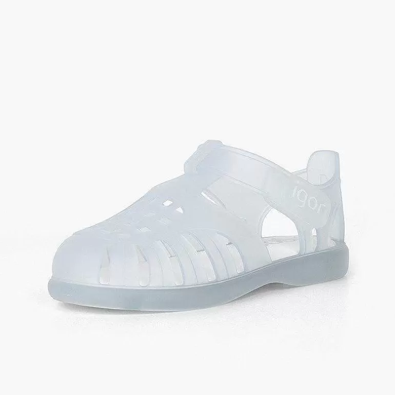 Cheap Basic Jelly Shoes With Loop Fasteners Tobby Girls Jelly Sandals And Beachwear