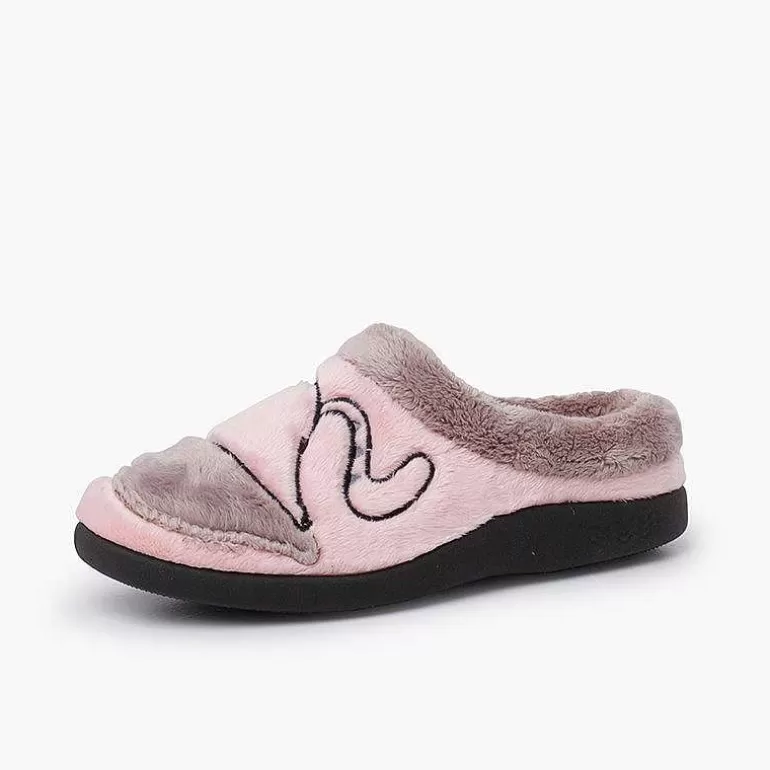 Discount Bicolour House Clogs Cat Girls Slippers