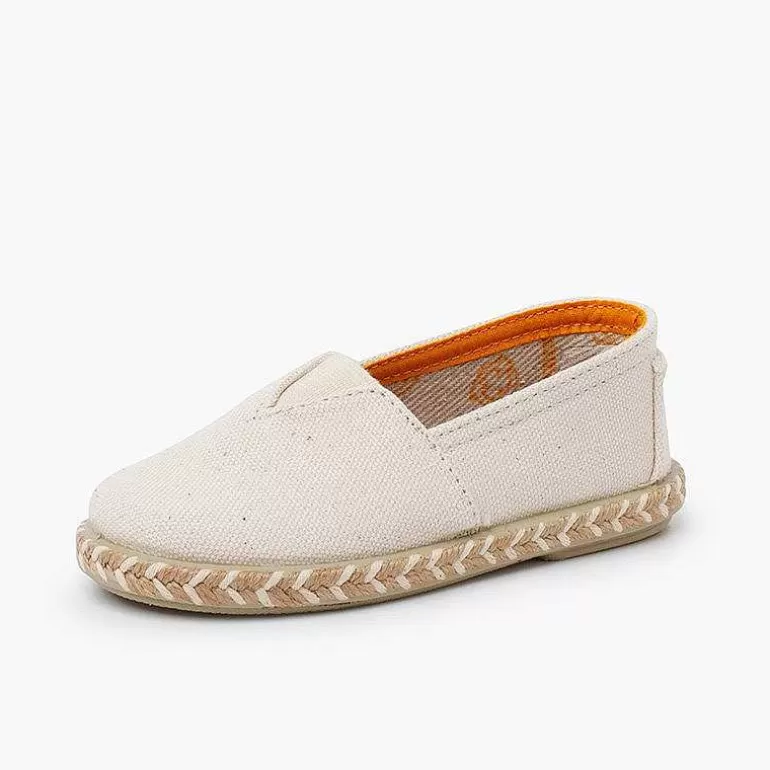 Outlet Bicolour Jute Espadrilles With Elastic Girls Espadrilles