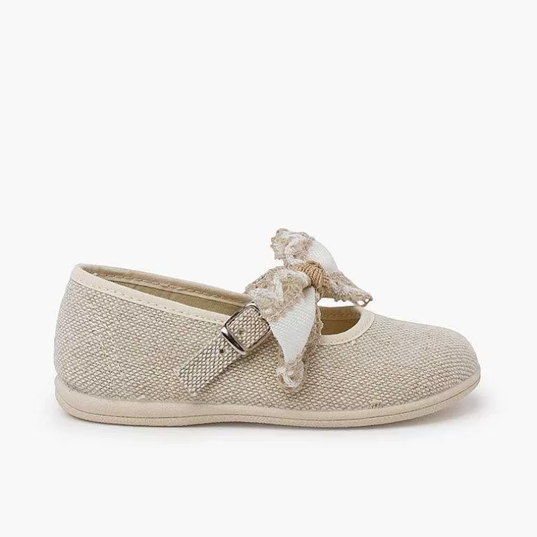 Discount Bow And Lace Up Mary Janes Ceremonies Girls Mary Janes