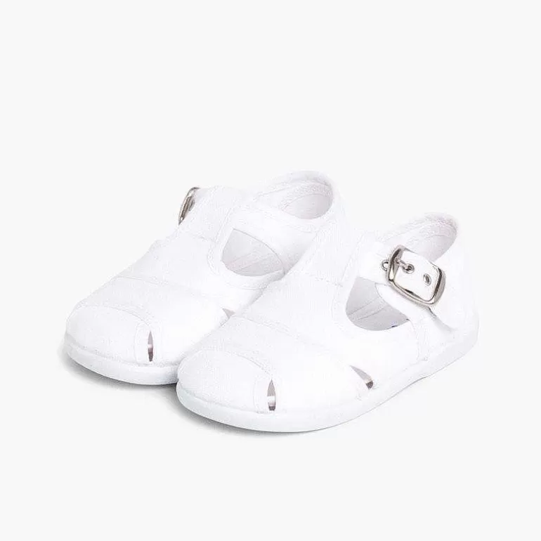 New Boys Canvas T-Bar Sandals Boys T-Bar Shoes