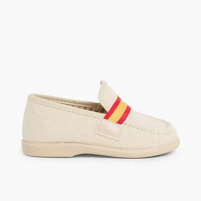 Sale Boys Coloured Band Canvas Moccasins Boys Moccasins And Loafers