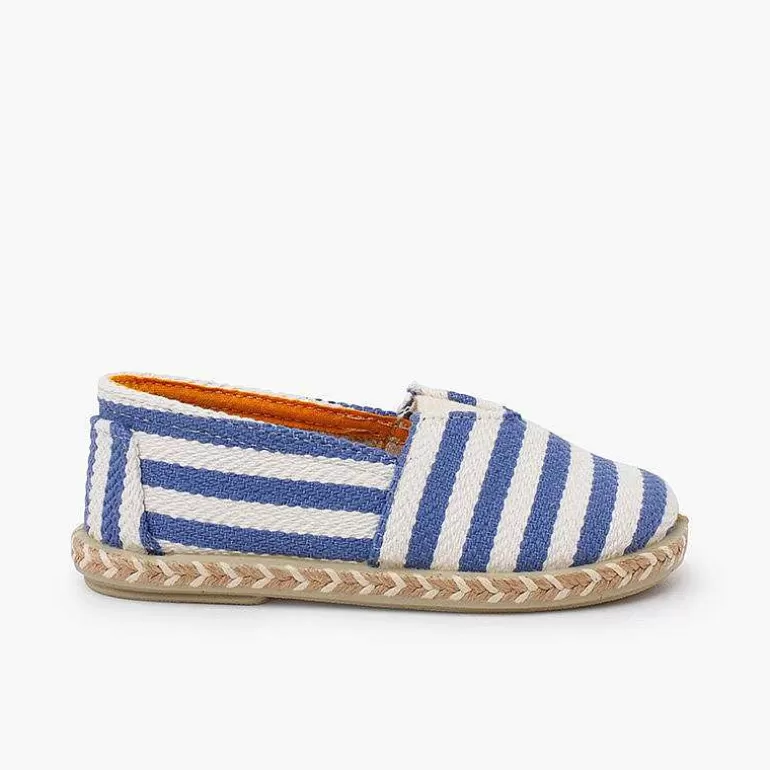 Fashion Camping-Style Striped Espadrilles Elastic Band Girls Espadrilles