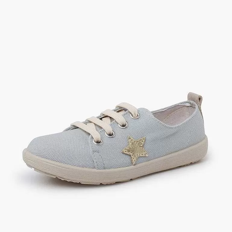 Shop Canvas Trainers Star Girls Trainers