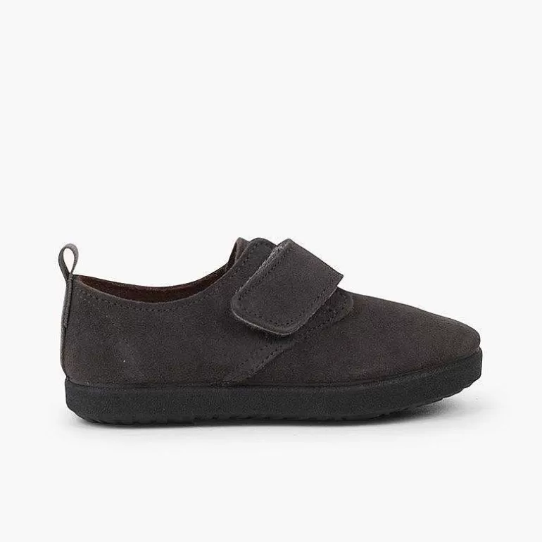 Discount Casual Loop Fasteners Bluchers In Suede Boys Brogues And Bluchers