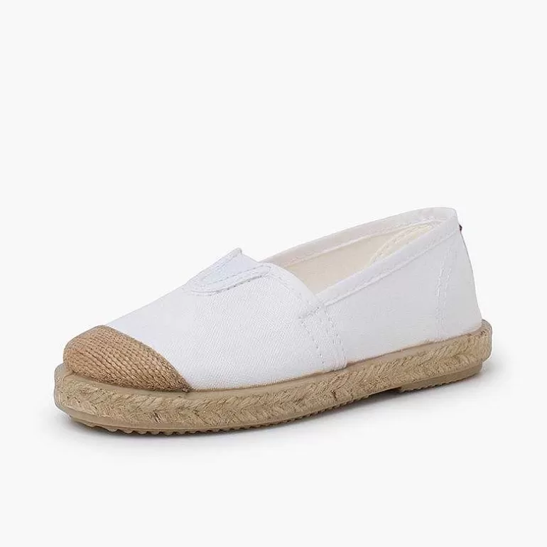 Online Central Elastic Espadrilles Jute Toecap Girls Espadrilles