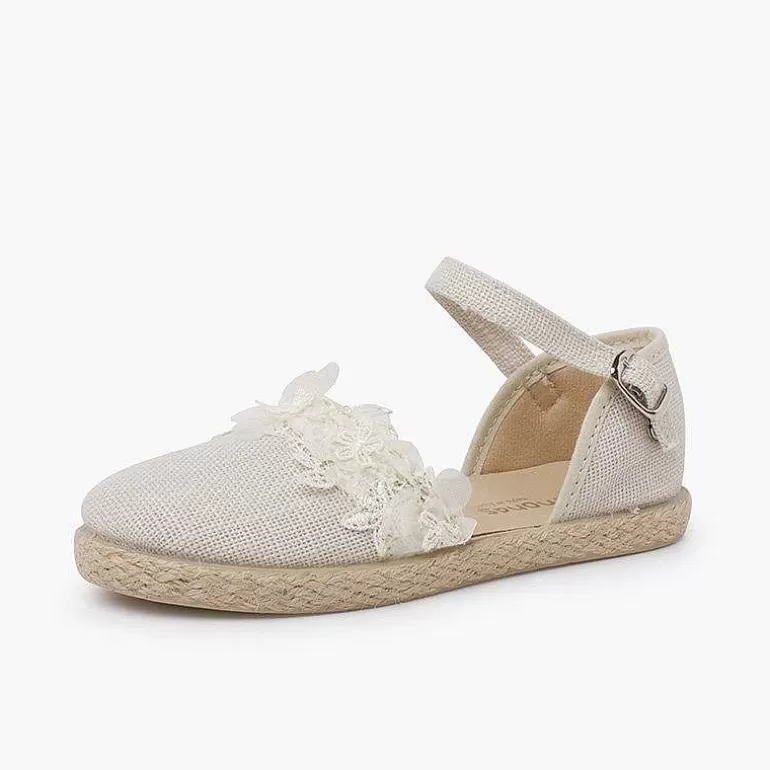 Best Ceremony Espadrilles With Lace Girls Espadrilles