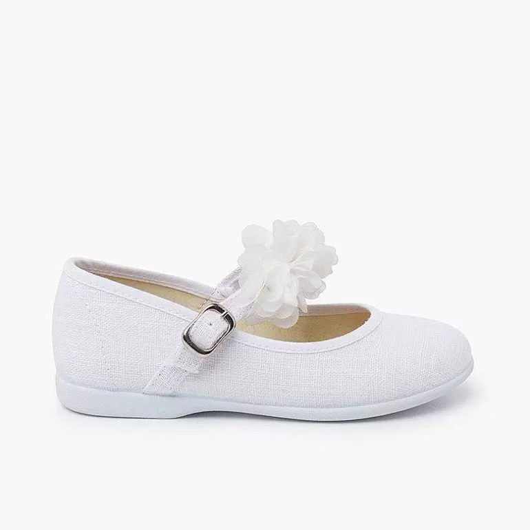 Outlet Ceremony Mary Janes Flower Straps Girls Communion Shoes