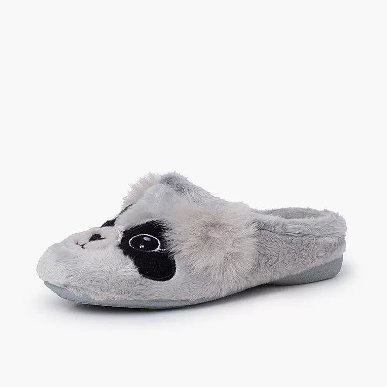 Cheap Clog-Style Panda Slippers Girls Slippers