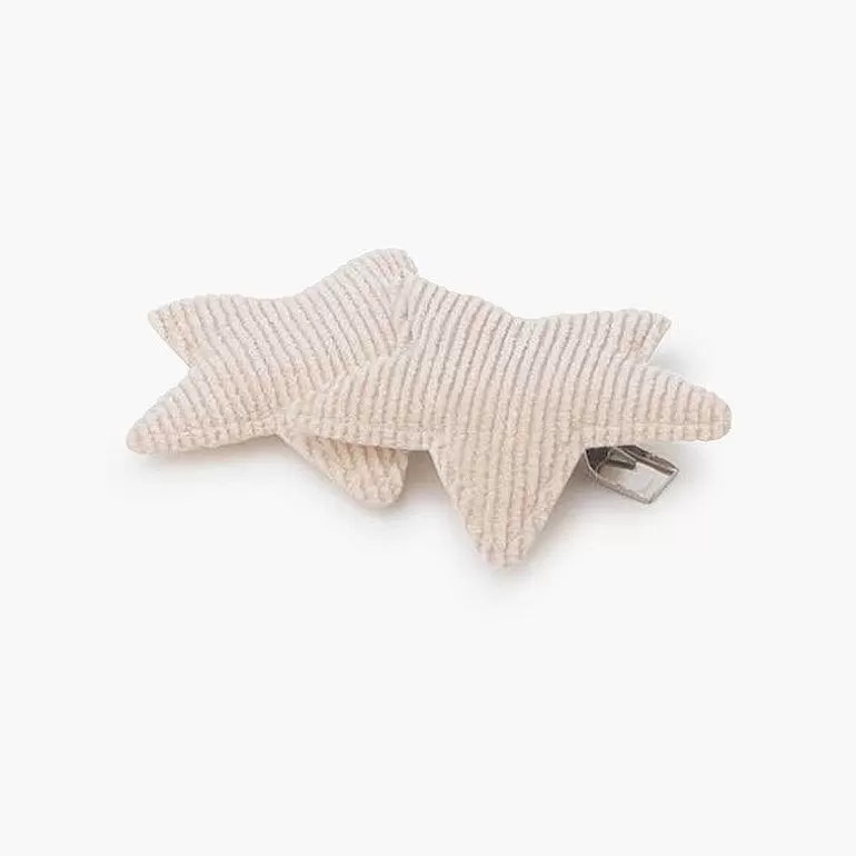 Clearance Corduroy Two-Star Hair Clip Hair Accessories