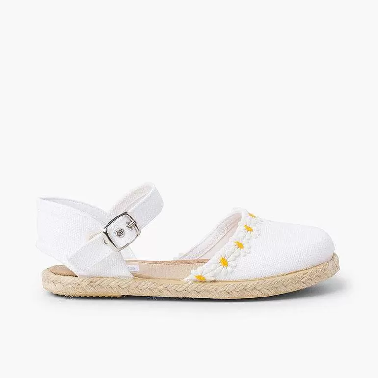 New Daisy Espadrille Sandal With Buckle Closure Girls Espadrilles