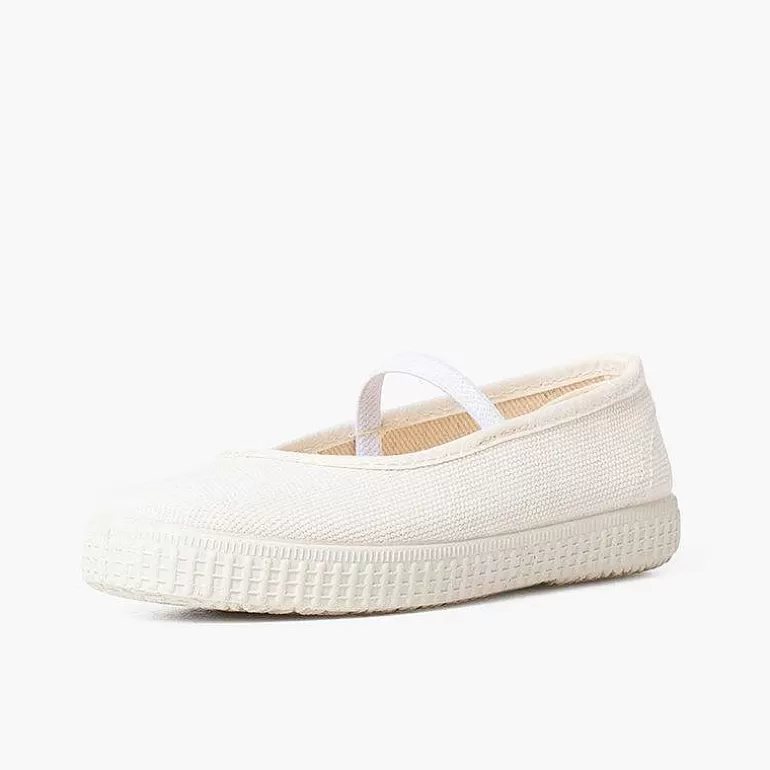 Best Sale Eco Canvas Ballet Pumps With Elastic Strap And Trainers Outsole Girls Ballet Pumps And Flats
