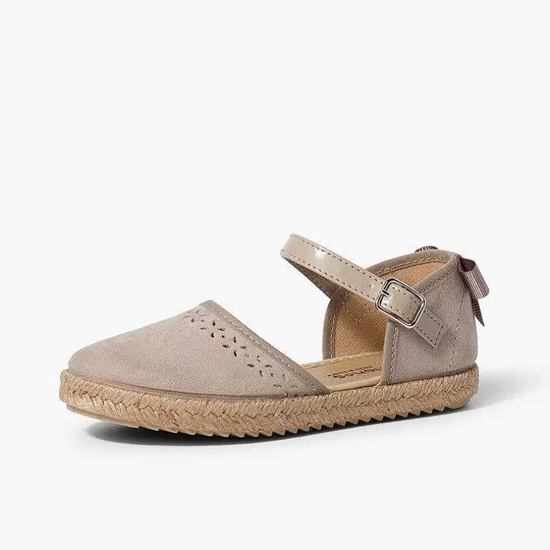 Clearance Espadrille With Back Bow Buckle Girls Sandals