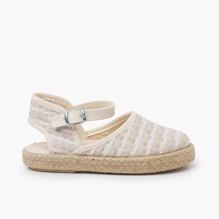 Best Espadrilles Plumeti Embroidered Squares Girls Espadrilles