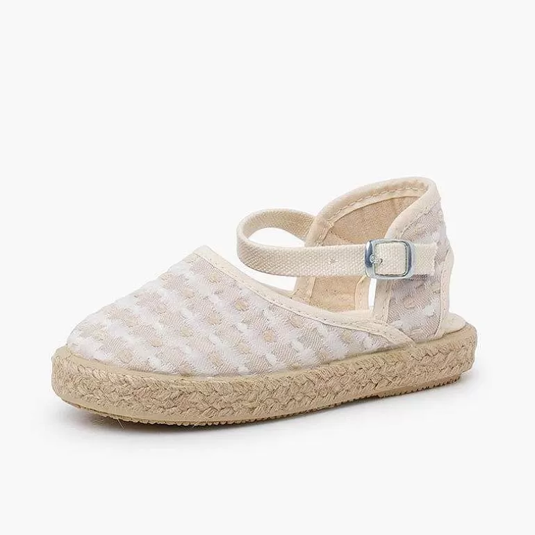 Best Espadrilles Plumeti Embroidered Squares Girls Espadrilles