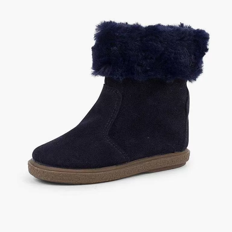 Flash Sale Faux Fur Collar Boots Girls Boots