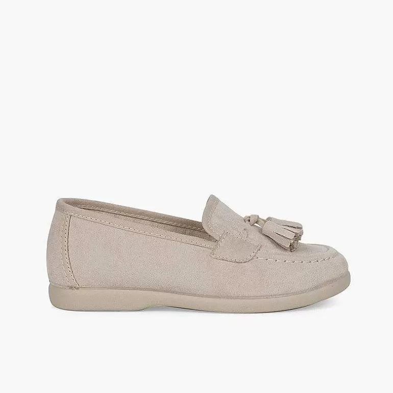 Best Sale Faux Suede Moccasins With Tassels Boys Moccasins And Loafers