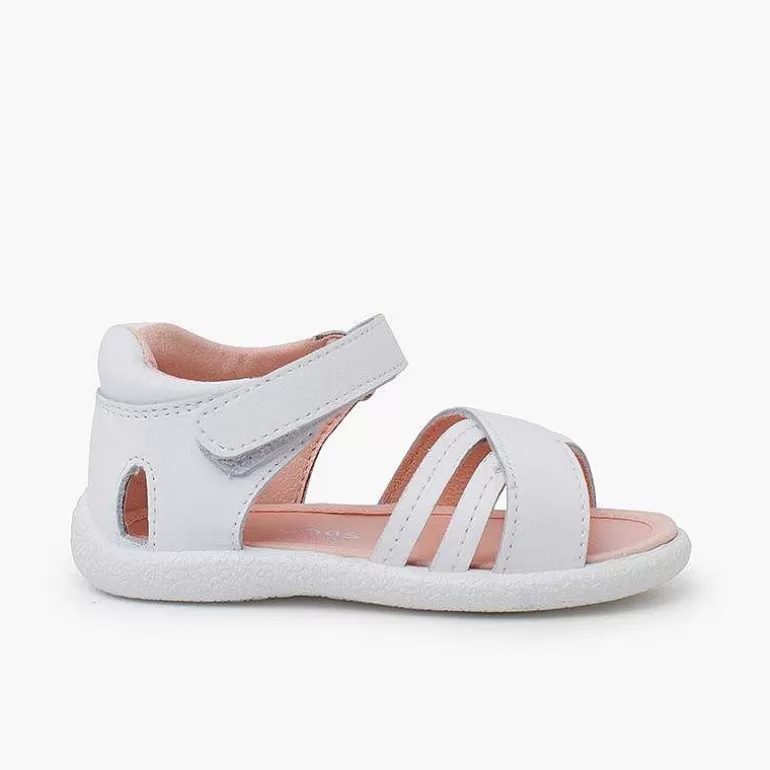 Online First Steps Sandals Crossed Straps Girls Sandals