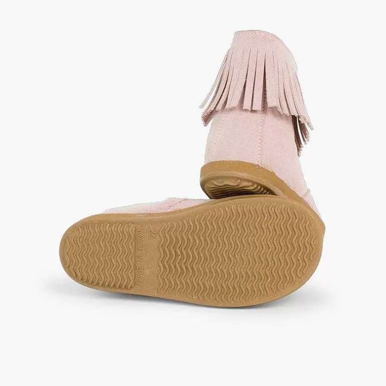 Store Fringed Booties With Zip For First Steps Girls Boots