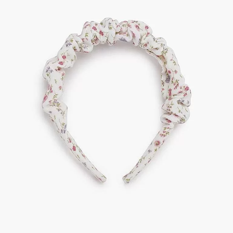 New Gathered Liberty Flower Print Headband Hair Accessories