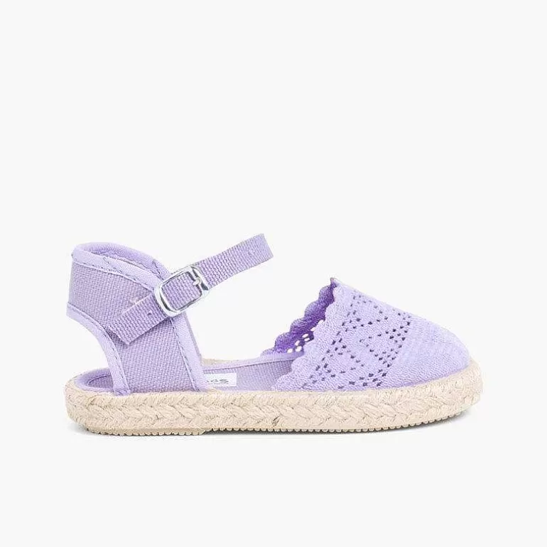 Outlet Girls Buckle Up Brogue Espadrille Wedge Girls Espadrilles