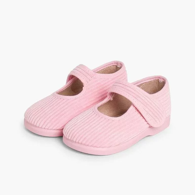 Hot Girls Corduroy Mary Jane Slippers Girls Slippers