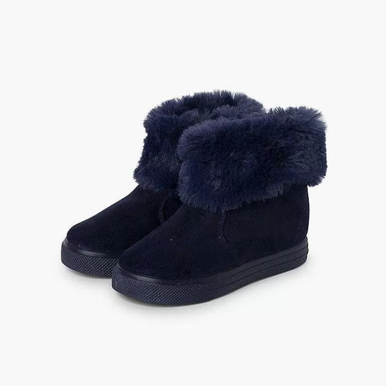 Best Girls Cowl Neck Fur Boots Girls Boots