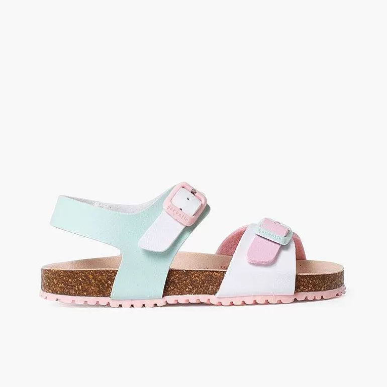 Store Girl'S Multicolour Bio Sandals With Double Buckle Girls Sandals