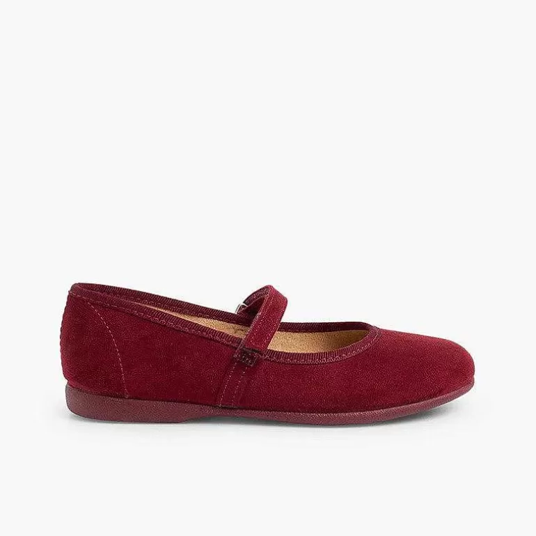 Flash Sale Girls Riptape Faux Suede Mary Janes Girls Mary Janes