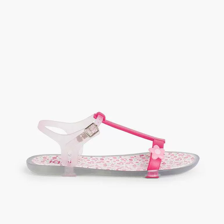 Hot Girls Rubber Sandals Tricia Flower Girls Jelly Sandals And Beachwear