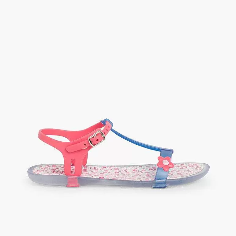 Hot Girls Rubber Sandals Tricia Flower Girls Jelly Sandals And Beachwear