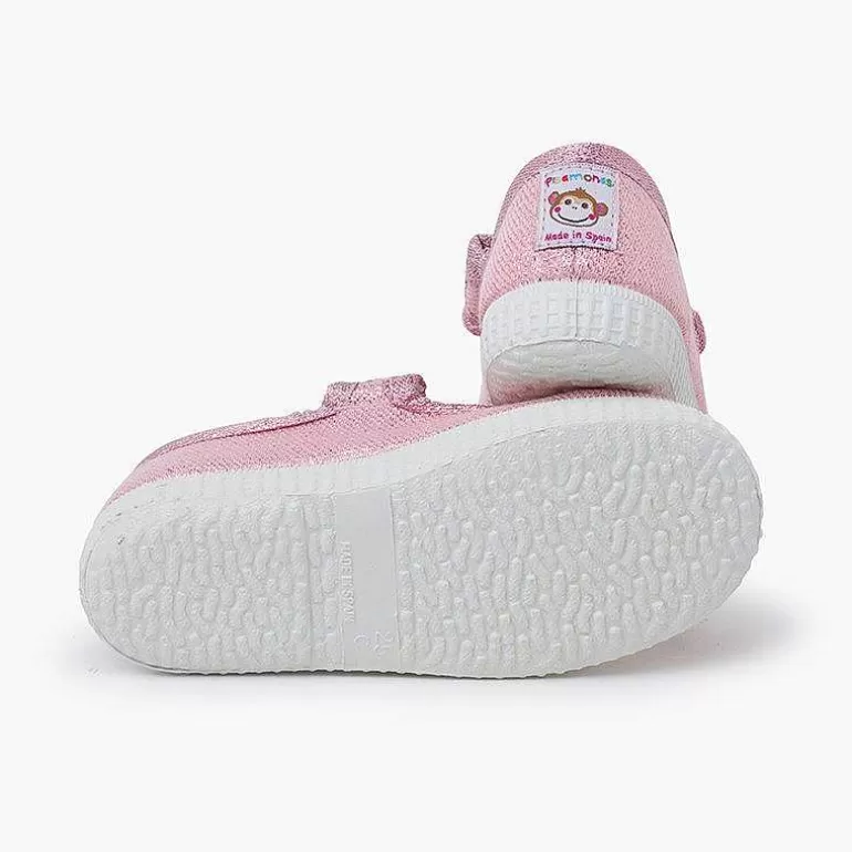 Flash Sale Glitter Mary Janes Adhesive Strap Girls Trainers