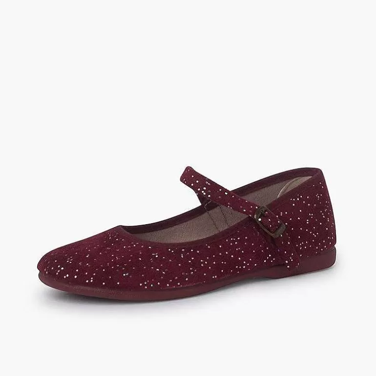 Cheap Glittered Mary Janes With Buckle Fastening Girls Mary Janes