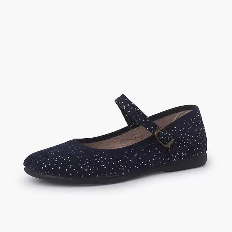 Cheap Glittered Mary Janes With Buckle Fastening Girls Mary Janes