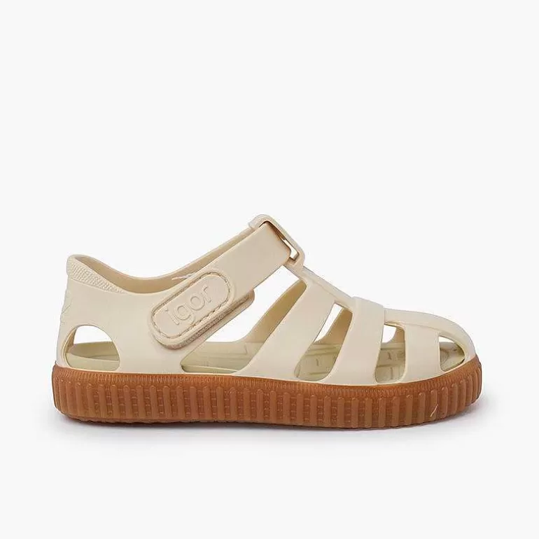 Online Jelly Sandals Caramel Sole Trainers Style Girls Jelly Sandals And Beachwear