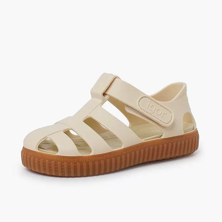 Online Jelly Sandals Caramel Sole Trainers Style Girls Jelly Sandals And Beachwear