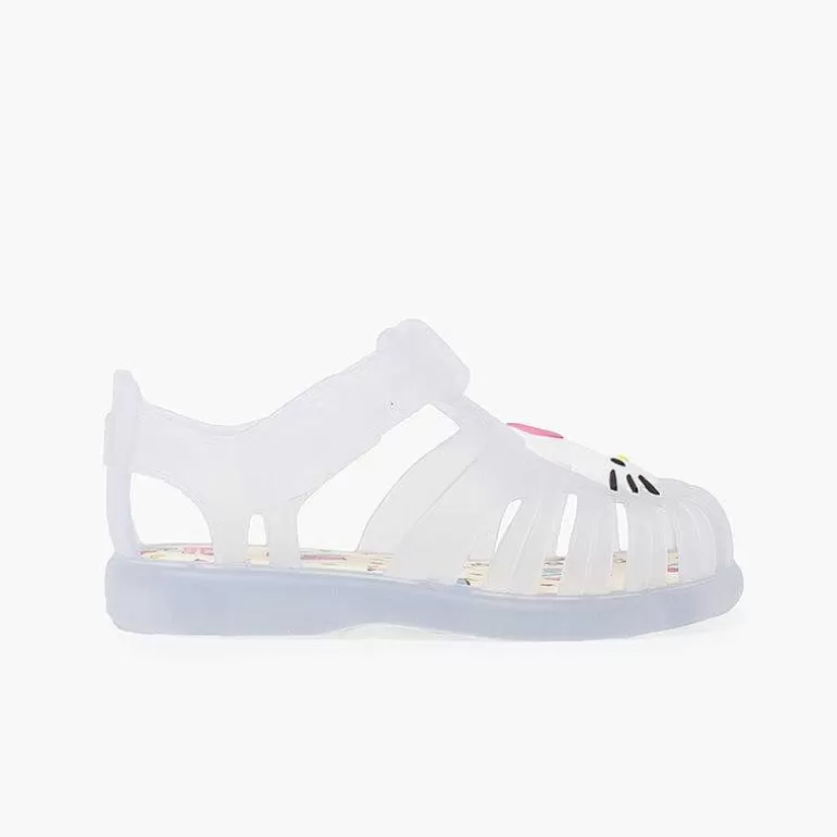 Hot Jelly Sandals Hook-And-Loop Closure Hello Kitty Girls Jelly Sandals And Beachwear