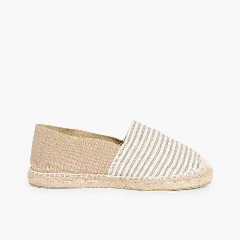 Fashion Kids & Adults Striped Two-Coloured Espadrilles Girls Espadrilles