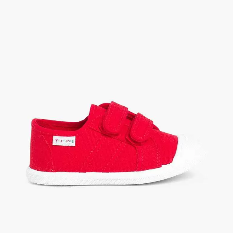 Cheap Kids Riptape Canvas Trainers Girls Trainers