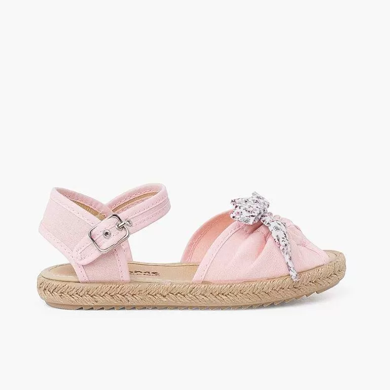 Cheap Liberty Bow Espadrilles With Buckle Closure Girls Espadrilles