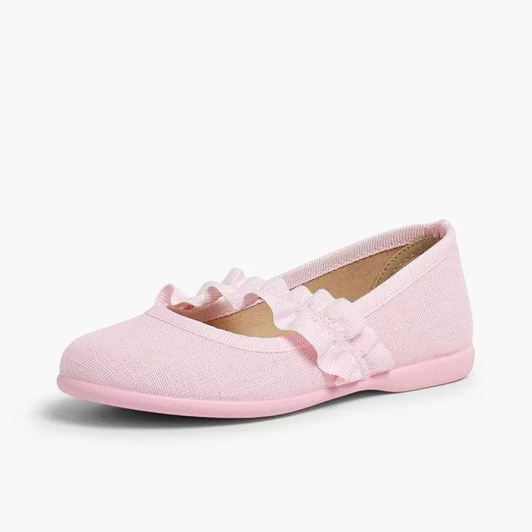 Online Mary Janes With Wide Elastic Strap Girls Communion Shoes