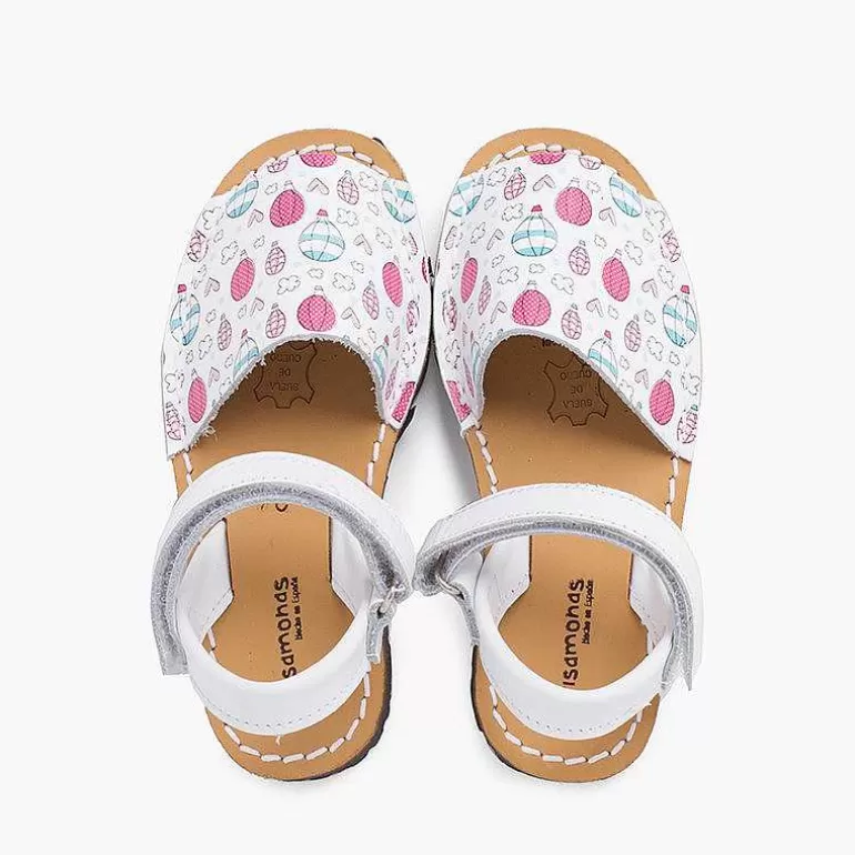 Sale Menorcan Sandals Printed For Children With Adhesive Strip Girls Avarcas Menorcan Sandals