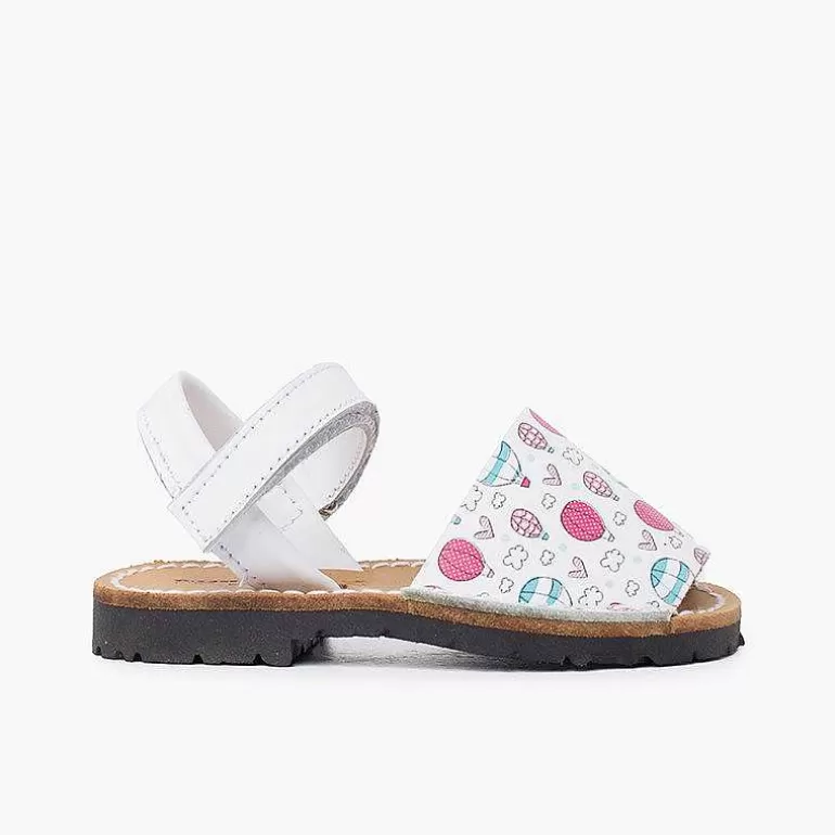 Sale Menorcan Sandals Printed For Children With Adhesive Strip Girls Avarcas Menorcan Sandals