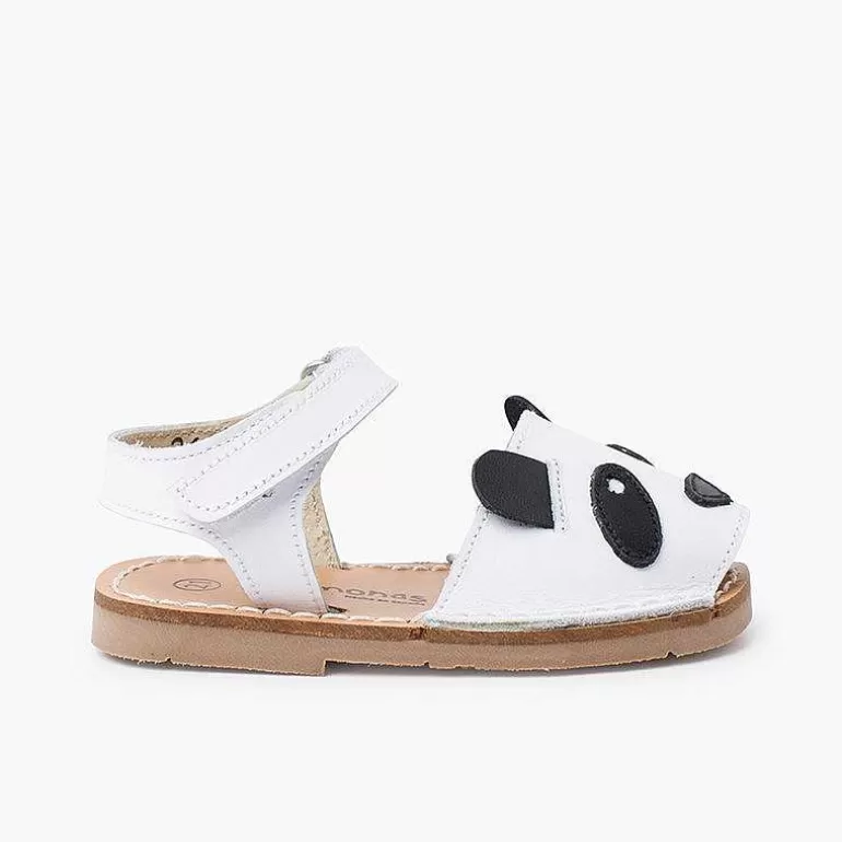 Fashion Nappa Menorcan Sandals Animals Hook-And-Loop Fastener Girls Avarcas Menorcan Sandals