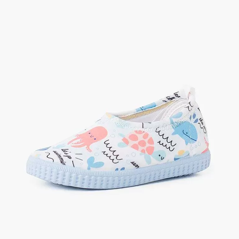 Clearance Neoprene Type Closed Trainers With Drawings Girls Jelly Sandals And Beachwear