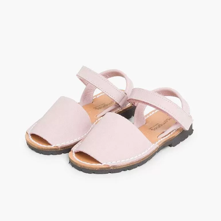 Online Nubuck Avarcas Menorcan Riptape Sandals Girls Avarcas Menorcan Sandals