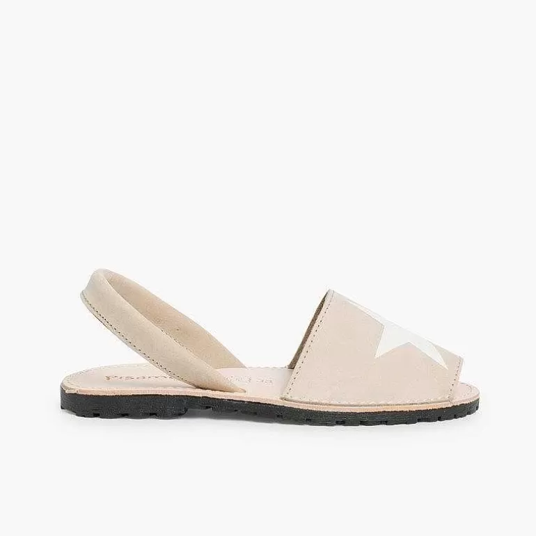 Cheap Nubuck Menorcan Sandals With Stars Women Avarcas Menorcan Sandals