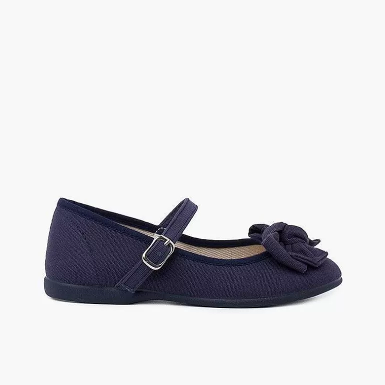 Fashion Organic Cotton Mary Jane With Bow Girls Mary Janes