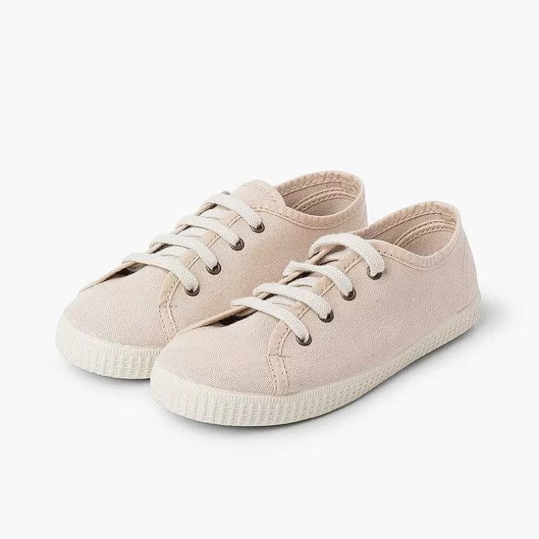 Outlet Organic Vegan Canvas Trainers Girls Trainers